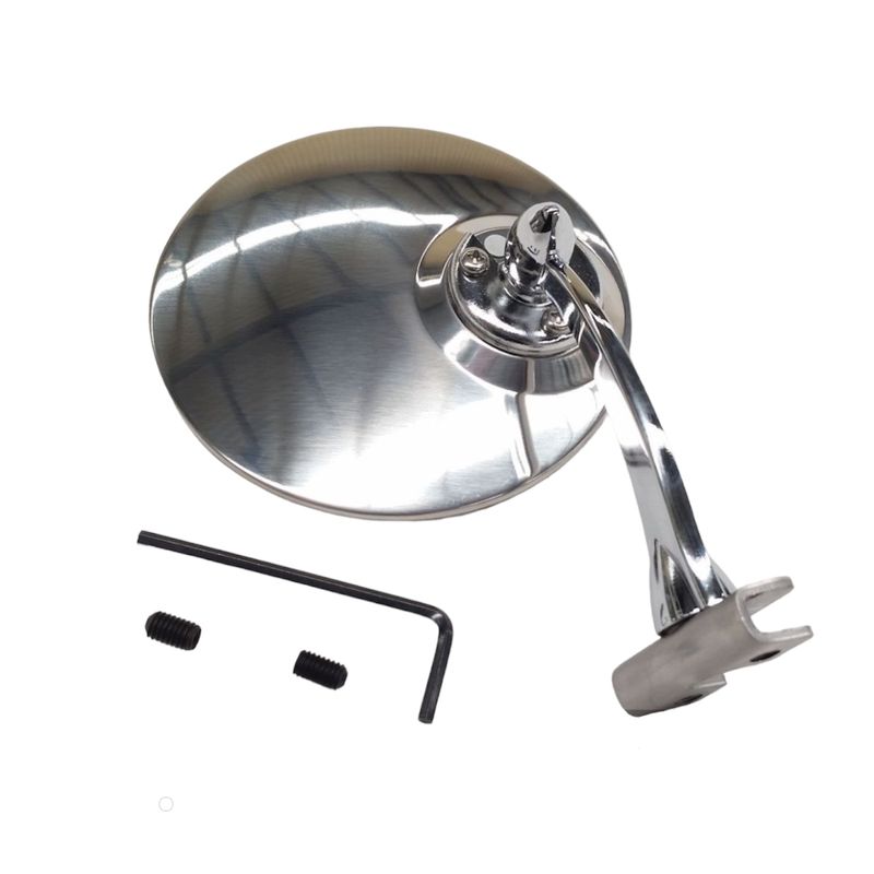 4 Inch Round Universal Stainless Peep Door Mirror Right Hand Side