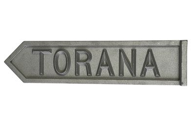 SOLID ALUMINIUM CAST STREET SIGN FOR HOLDEN TORANA