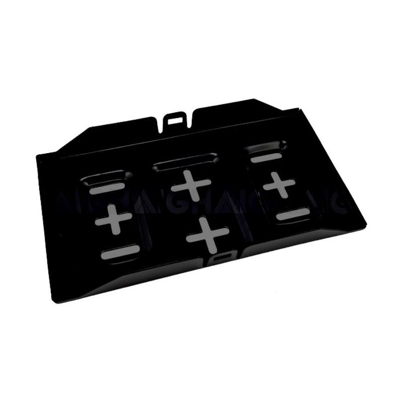 Battery Tray Universal Metal Dimensions 33cm by 19cm Battery Tray Universal Metal Dimensions 33cm by 19cm
