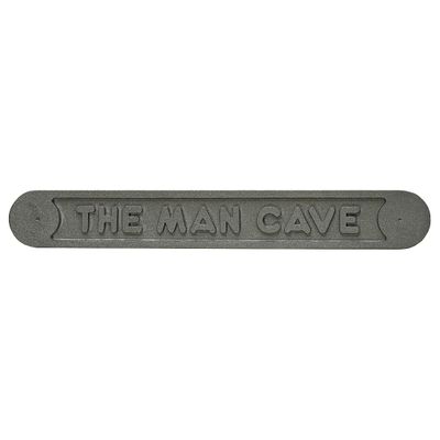 SOLID ALUMINIUM CAST "THE MAN CAVE" SIGN