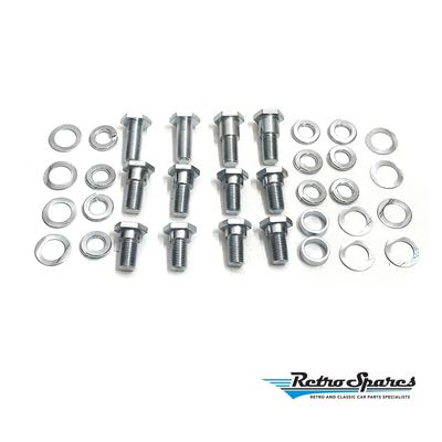 Front & Rear Seatbelt Bolts Kit for FORD XA XB Sedan