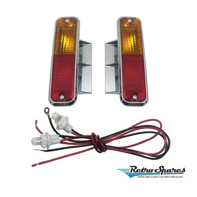Side Indicator Repeater Lights WITH WIRING for HOLDEN HQ HJ HX HZ UTE VAN WAGON Side Indicator Repeater Lights WITH WIRING for HOLDEN HQ HJ HX HZ UTE VAN WAGON