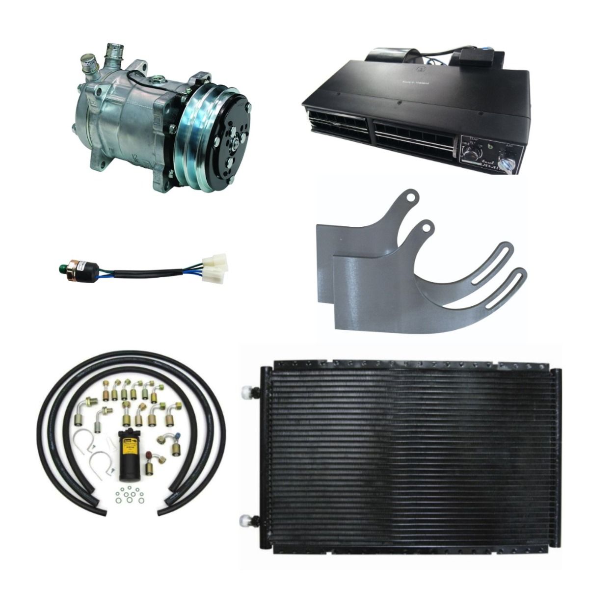 Universal Air Conditioning Package Kit to suit Most Make/Model Vehicles