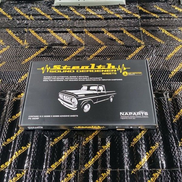 Stealth Sound Deadener 10 Pack Adhesive Sheets 300mmX500mm