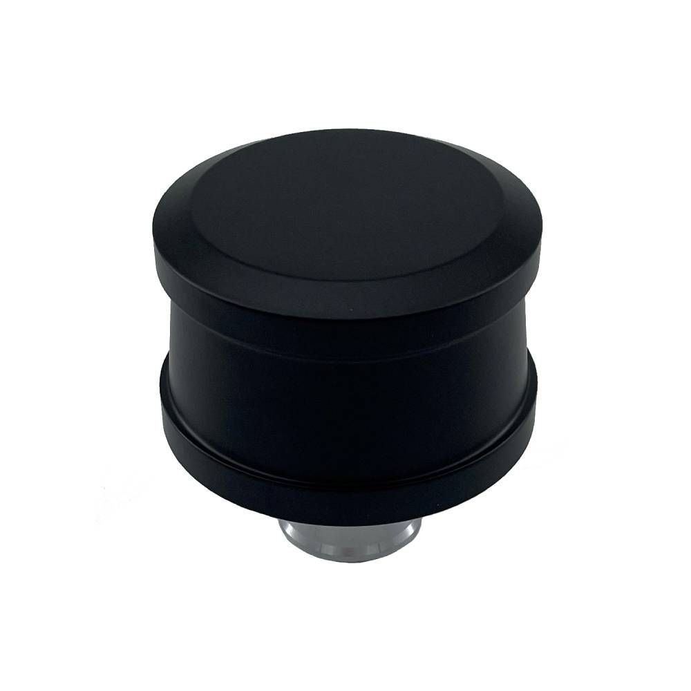 Valve Rocker Cover Breather Cap Push In 1"(25mm) Neck Alloy Black Smooth Round