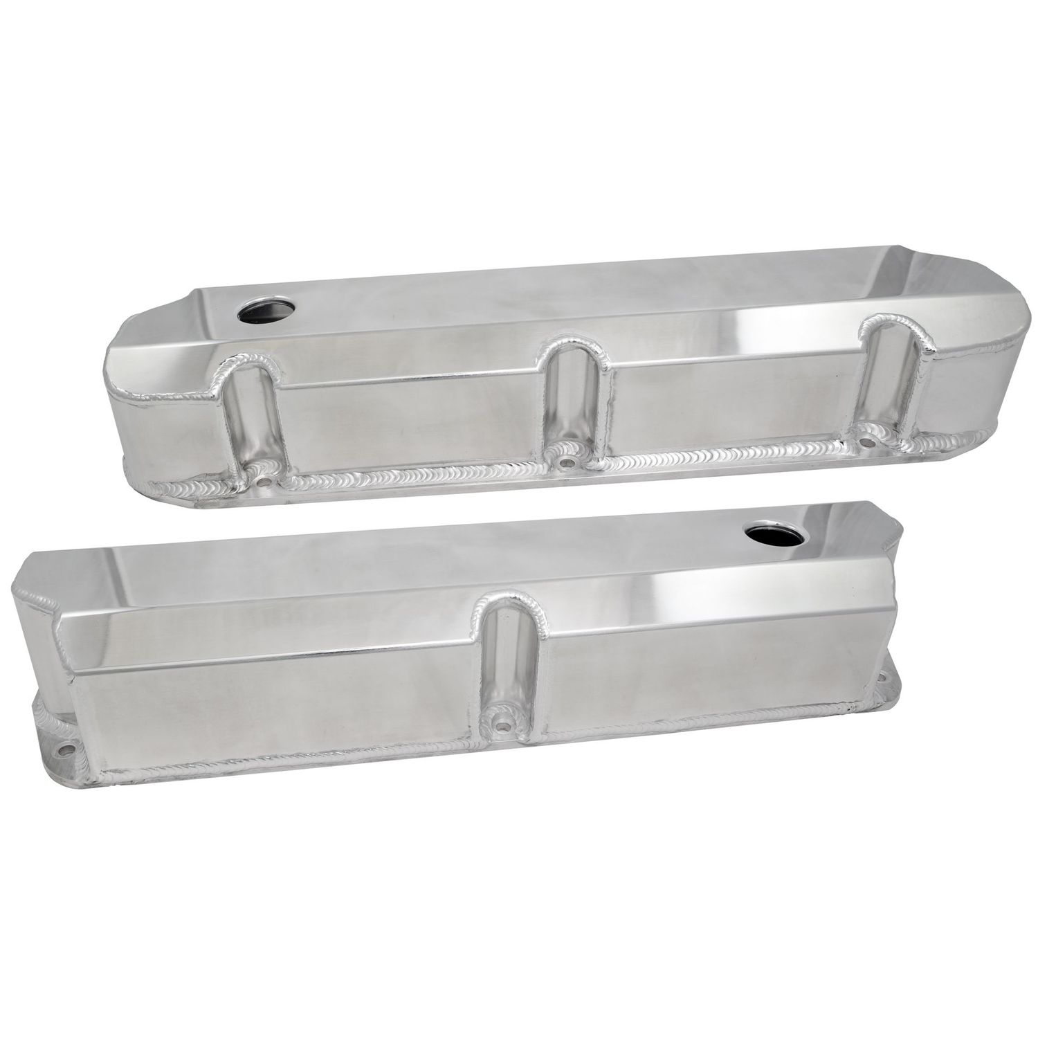 Valve Rocker Covers Fabricated Ford Windsor V8 260-289-302-351 Tall Polished Rails-pr