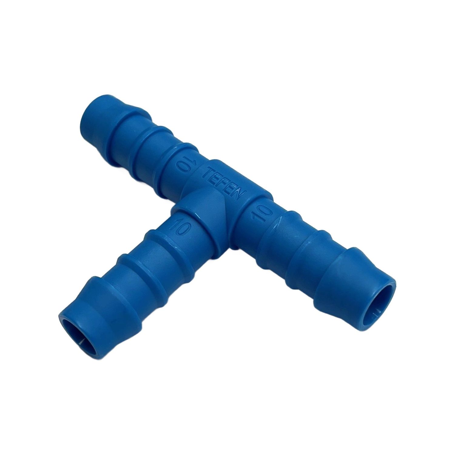 3-Way Nylon Plastic Tee Piece 3/8" (9.5mm) Barbed Hose Tube Ends