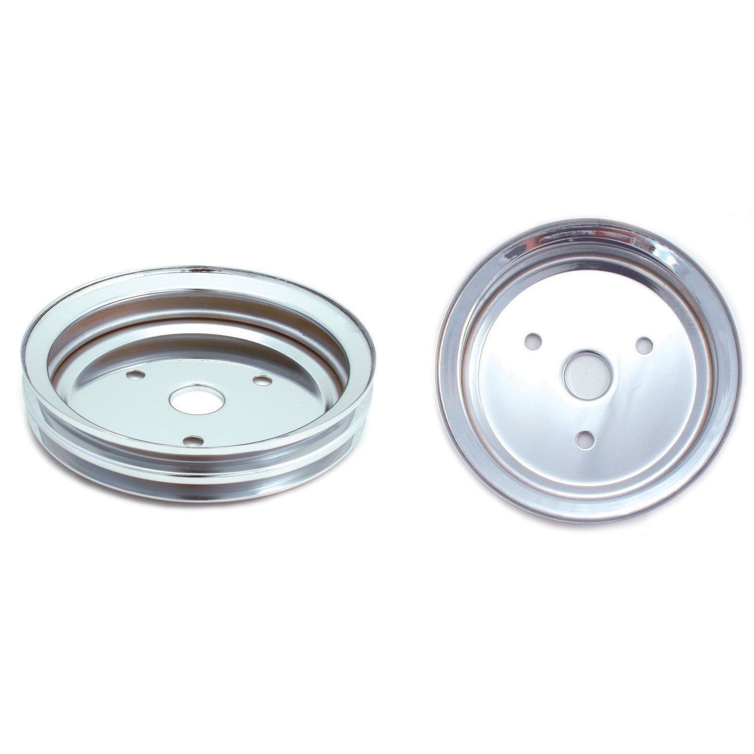 Pulley Crankshaft Double Groove Swp Chromed Steel Small Block Chevrolet 265-400