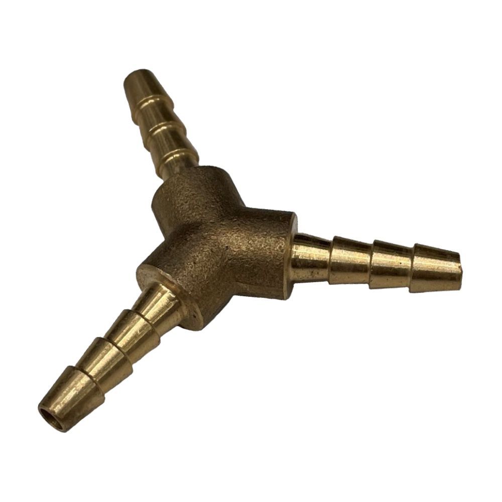 Brass 3-Way Y Shape Tail Piece 3/16 Brass 3-Way Y Shape Tail Piece 3/16" (4.8mm) Barbed Hose Tube Ends
