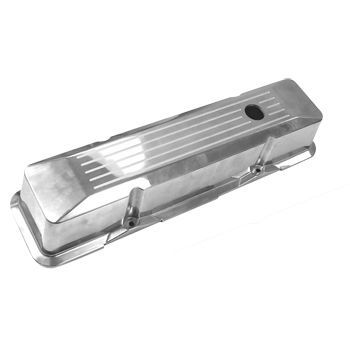 Valve Rocker Covers Tall Small Block Chev V8 Polished Ball Milled Alum Recessed Style Valve Rocker Covers Tall Small Block Chev V8 Polished Ball Milled Alum Recessed Style