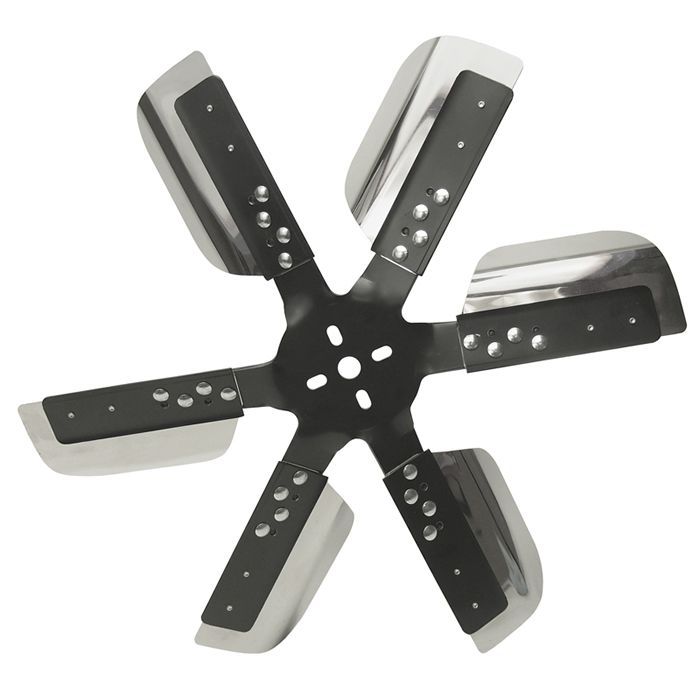 Derale Heavy Duty Stainless Steel Standard Rotation 19 Inch Flex Fan 17019