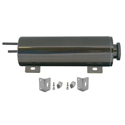 Radiator Overflow Tank 3" (75mm) x 10" (250mm) Black Stainless Steel 965ml