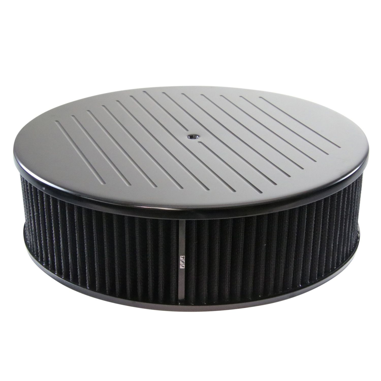 Black Ball Milled Aluminium Air Filter/Air Cleaner 14 Black Ball Milled Aluminium Air Filter/Air Cleaner 14" x 4" Holley Edelbrock Black Filter