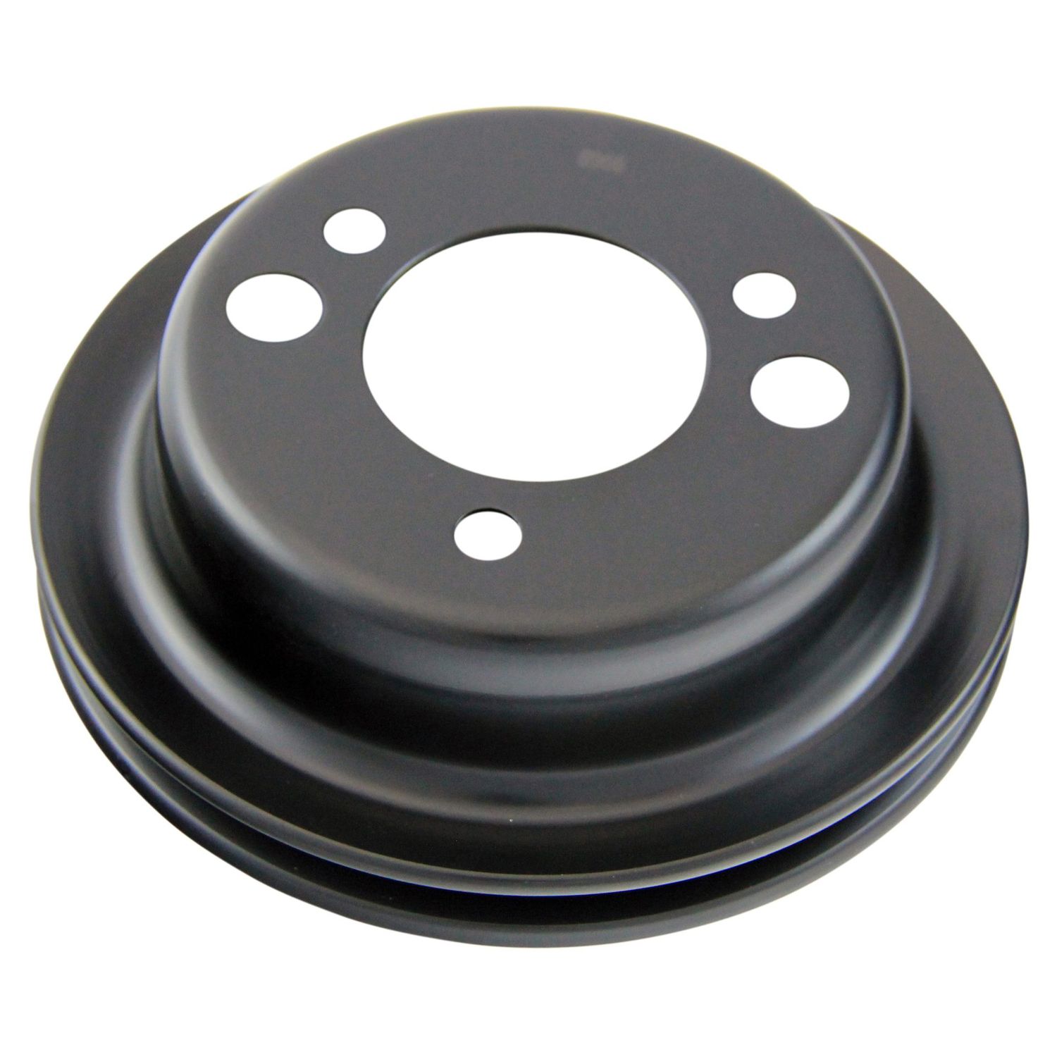 Pulley Lower Add-On A/C Single Groove Swp Black Steel Big Block Chev 396-454 Pulley Lower Add-On A/C Single Groove Swp Black Steel Big Block Chev 396-454