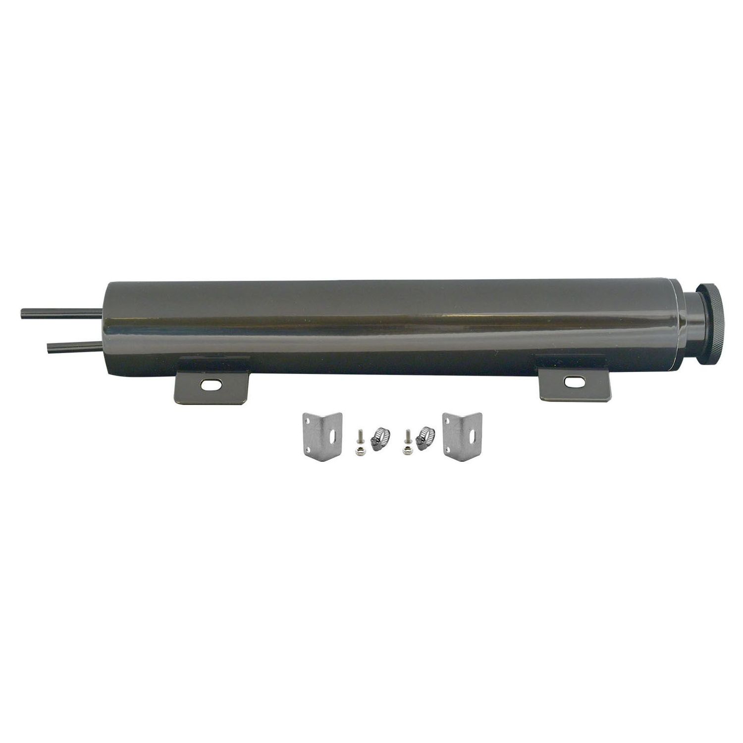 Radiator Overflow Tank 2" (50mm) x 13" (330mm) Black Stainless Steel 500ml