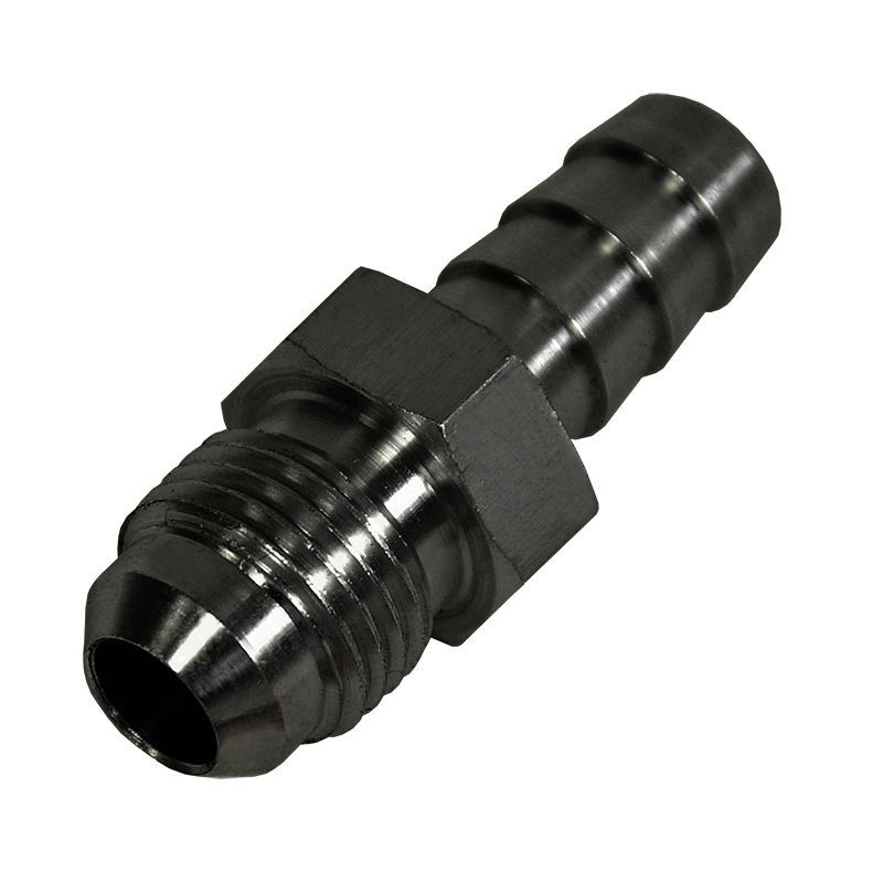 Straight Hose Fitting -6AN Male Thread x 3/8 Barb Hose Tail End