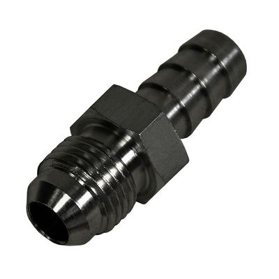 Straight Hose Fitting -6AN Male Thread x 3/8 Barb Hose Tail End