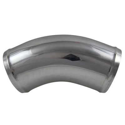 Intake Pipe Intercooler 3" (76mm) OD 60 Degree Polished Alloy Pipe 7" (180mm)