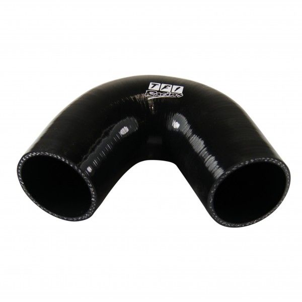 Silicone Hose Black 135 Deg Elbow 76mm (3") ID, 50mm Leg Length