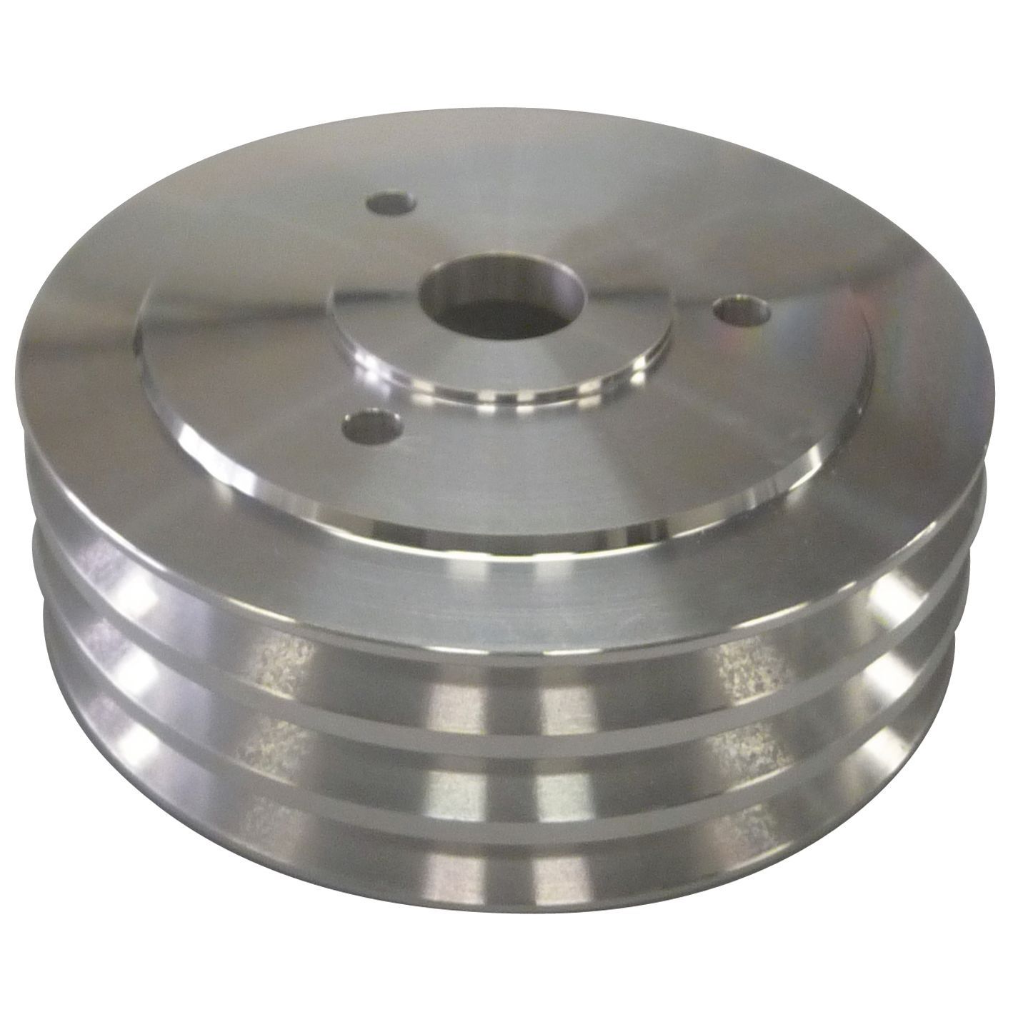 Pulley Crankshaft Triple Groove Swp Polished Alloy Big Block Chevrolet 396-454 Pulley Crankshaft Triple Groove Swp Polished Alloy Big Block Chevrolet 396-454