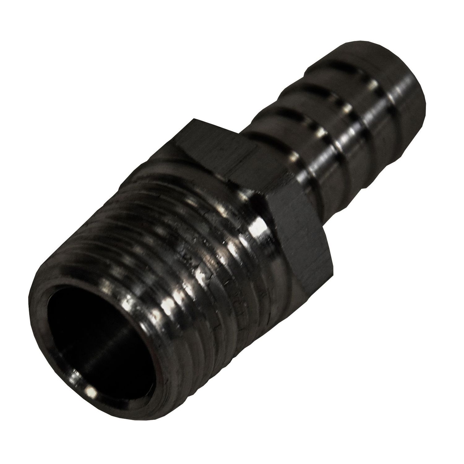 Straight Hose Fitting 1/2 NPT Male Thread x 1/2 Barb Hose Tail End