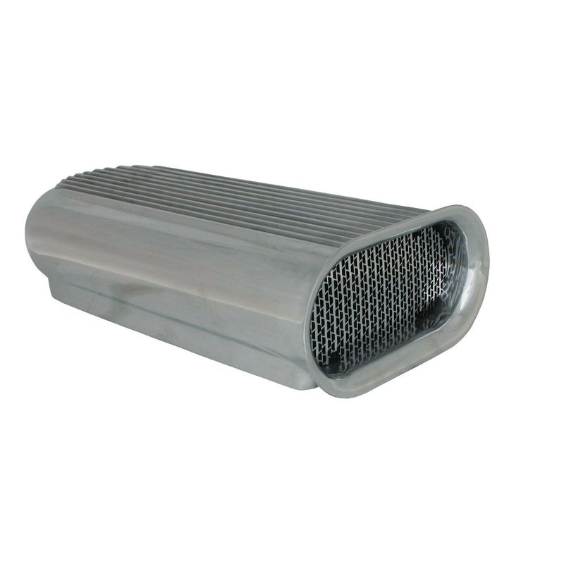 Scoop Long (Hilborn Style) Dual Carb Polished Finned Alloy 20" Long