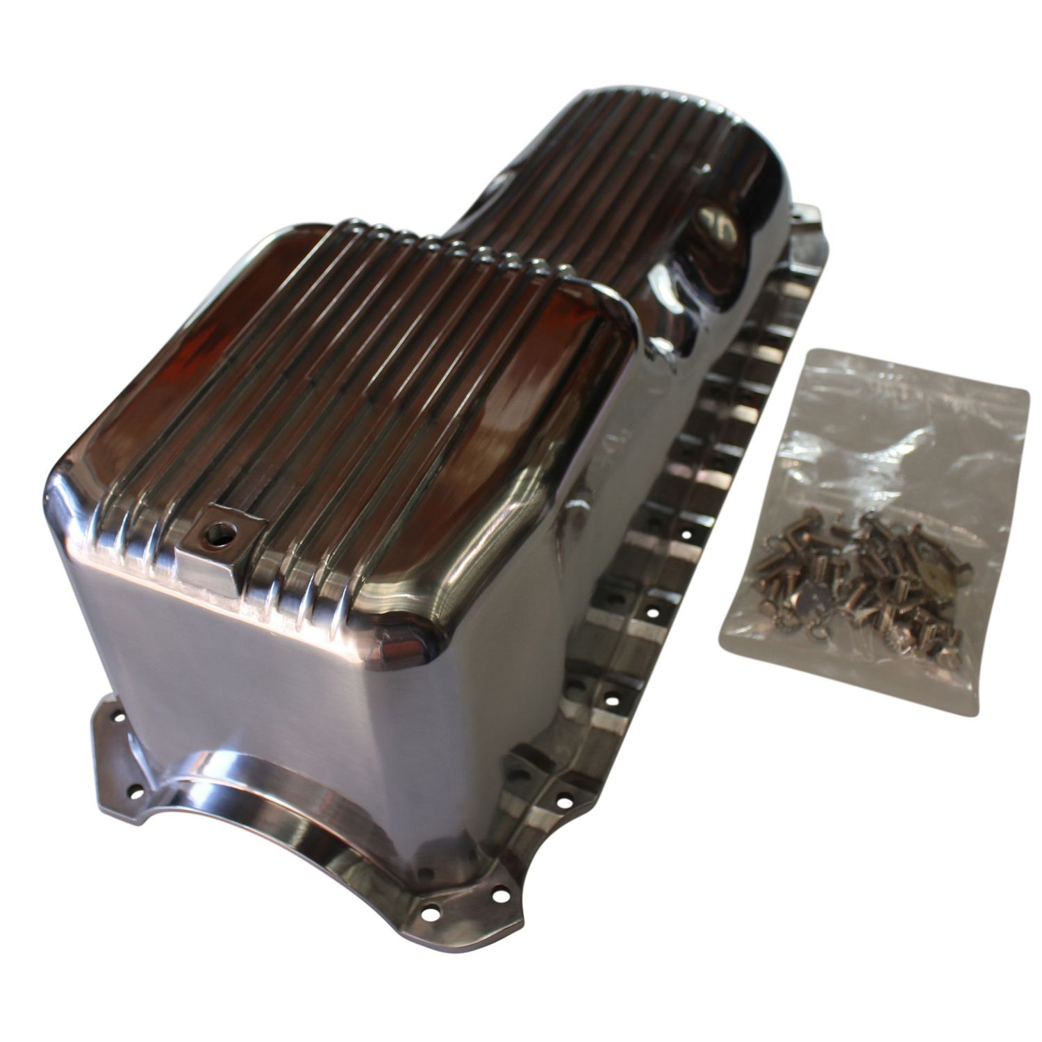 Oil Pan Chevrolet Big Block 396-402-427-454 Gen 4 1965-90 Polished Alloy Finned