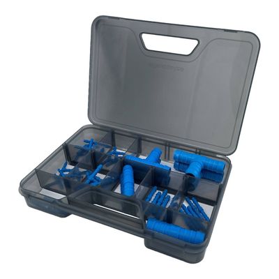 Nylon Straight Male Joiner, 3-Way Nylon Tee and Y Piece Fittings Grab Kit - 43 Piece