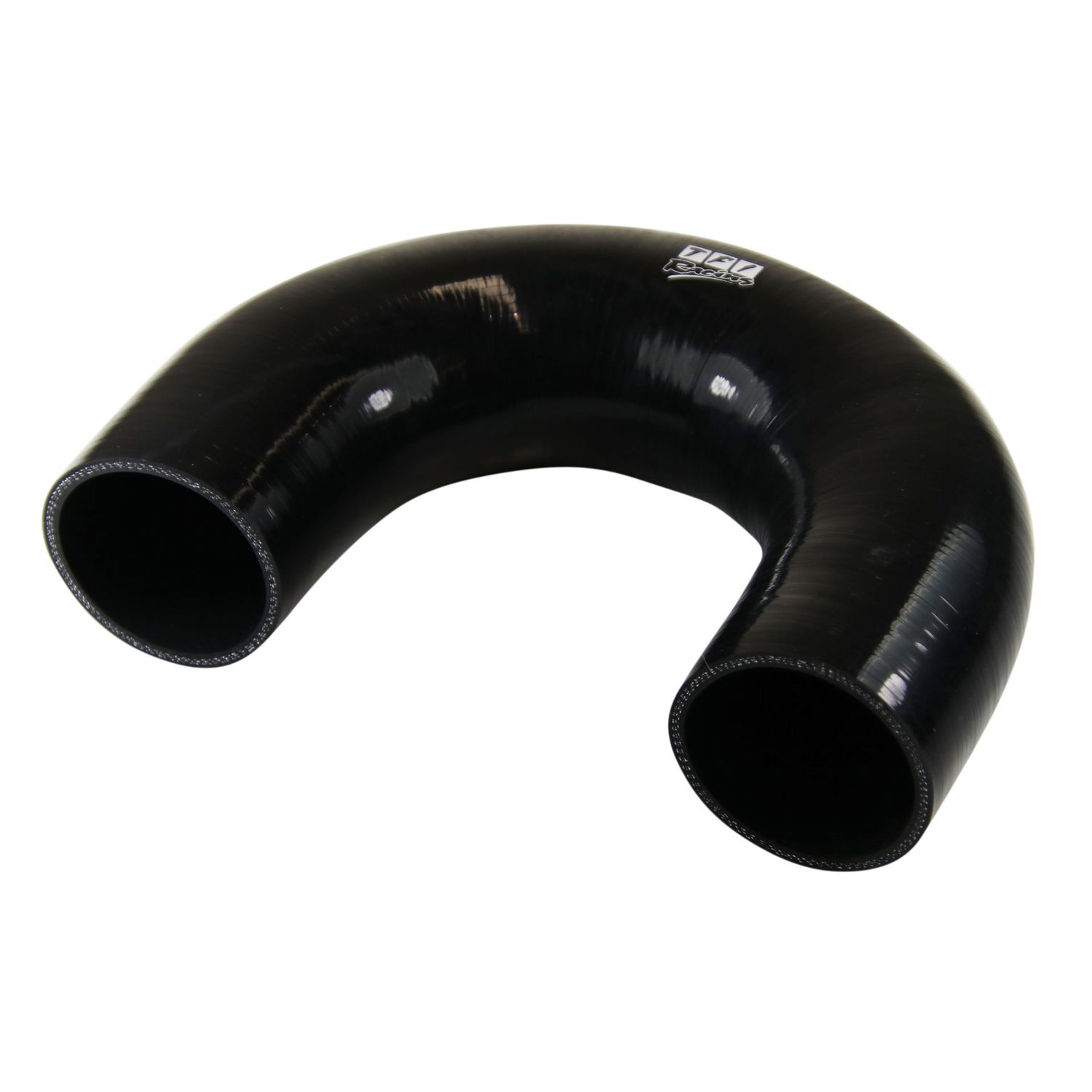 Silicone Hose Black 180 Deg Elbow 63mm (2.5") ID, 50mm Leg Length