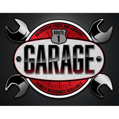 Garage Metal Sign Reproduction 41cm x 32cm Garage Metal Sign Reproduction 41cm x 32cm