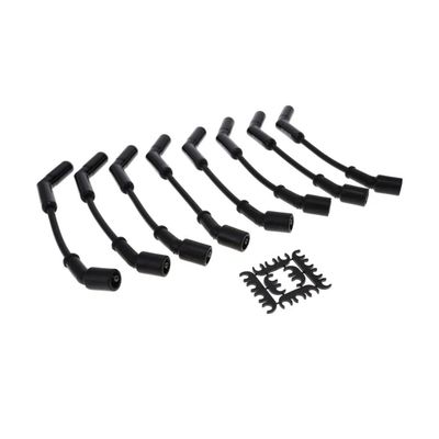 GM LS 8.5mm Black Spark Plug Lead Set with 135 Degree Ceramic Plug Boots - Universal Fitment