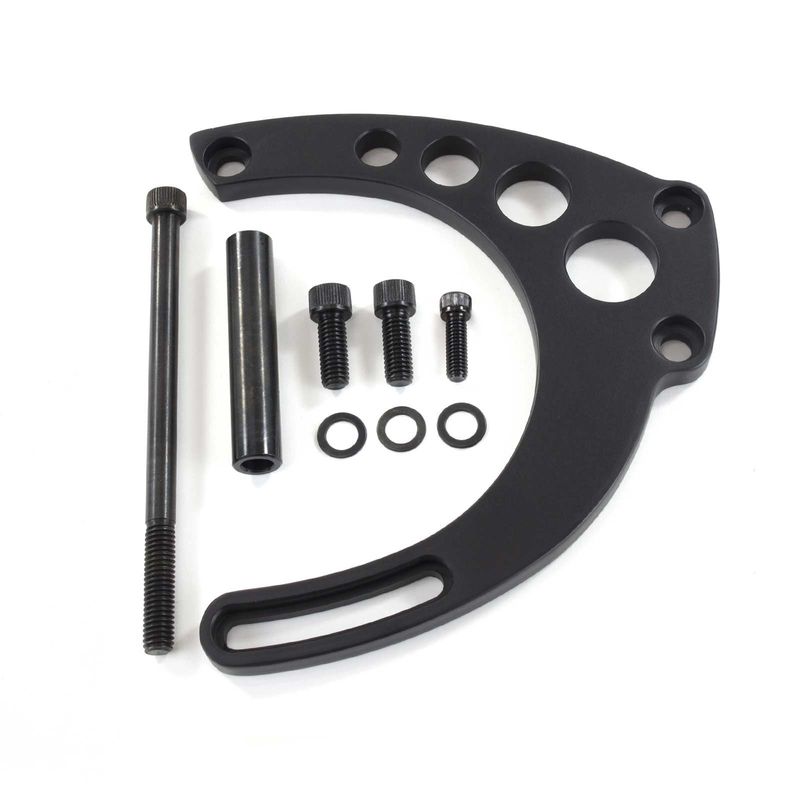 Alternator Bracket Mid-Mount Kit Black Aluminium Chevrolet Big Block Long Water Pump