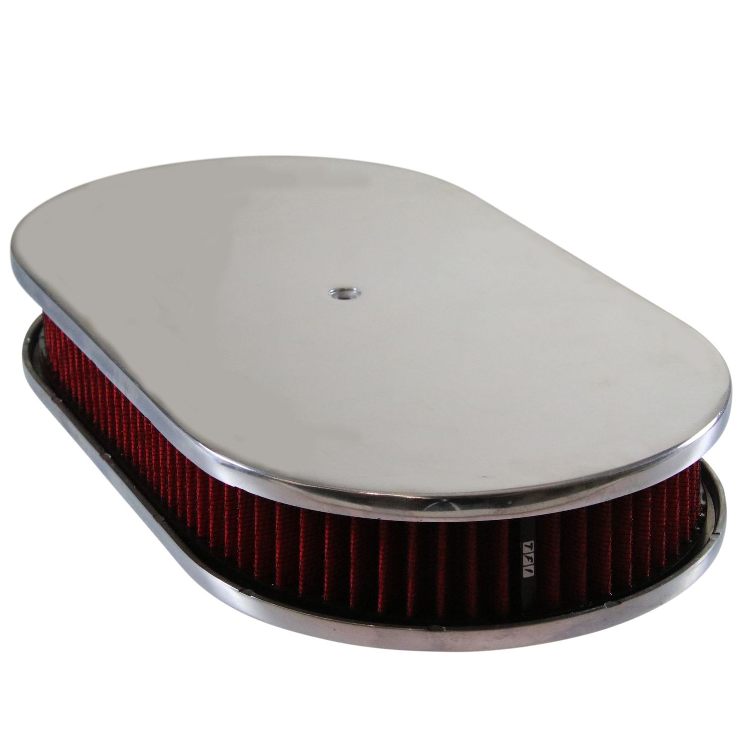 Oval Smooth Air Filter/Air Cleaner 15 Oval Smooth Air Filter/Air Cleaner 15" x 2" Holley Edelbrock Quadrajet Carter Red Filter