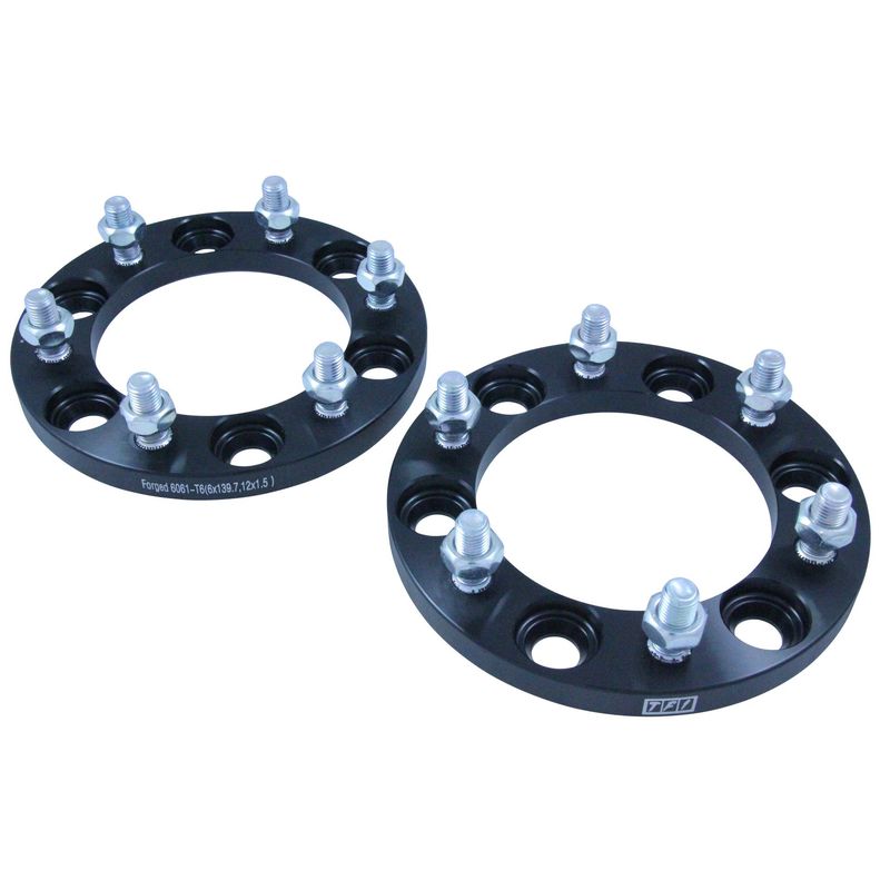 Bolt On Billet Wheel Spacer Kit 15mm Thick Size 6x139.7PCD 12mmx1.5 Stud