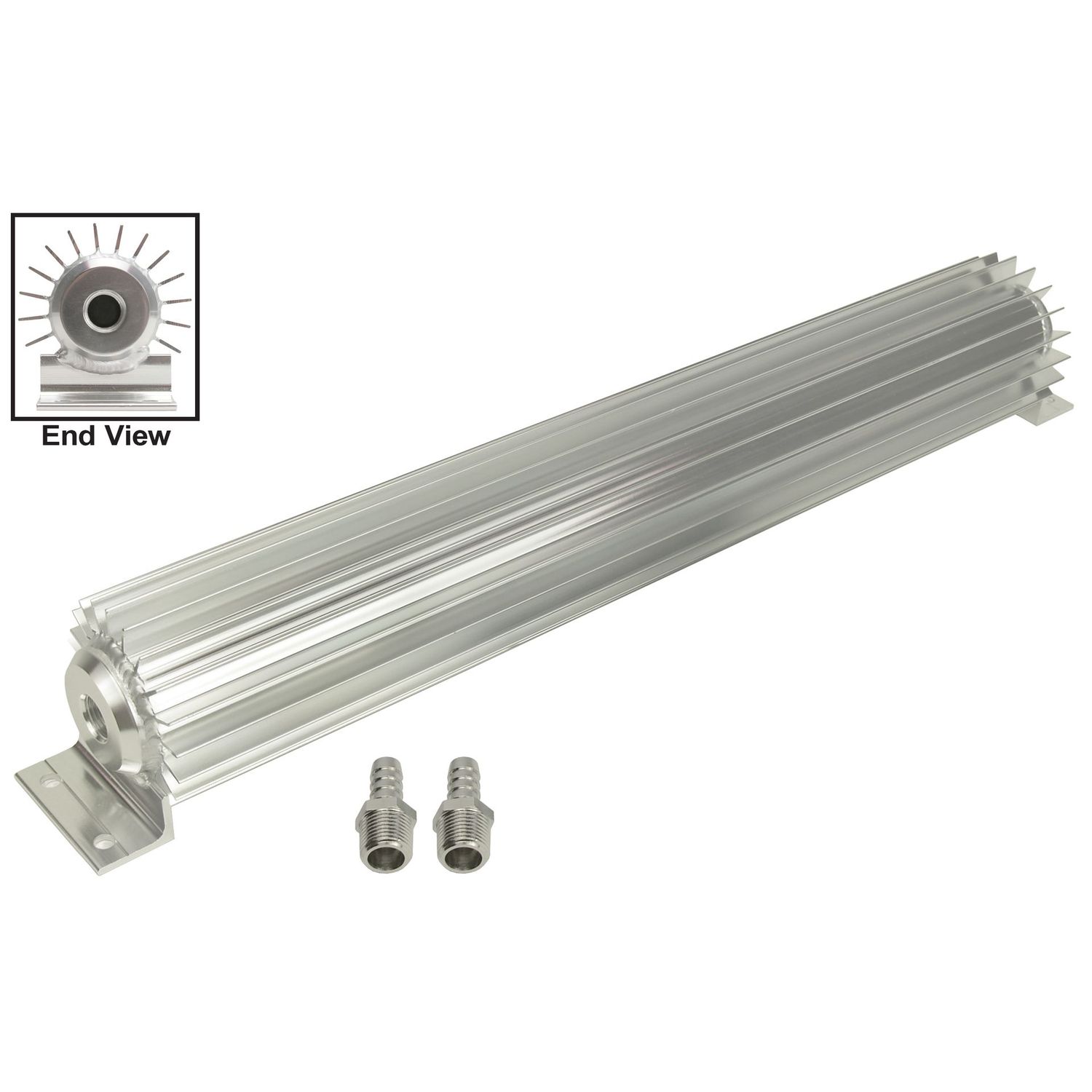 Aluminium Heat Sink Fluid Cooler 20-1/4" x 3". 3/8" Npt Inlet Derale (Old) 13252