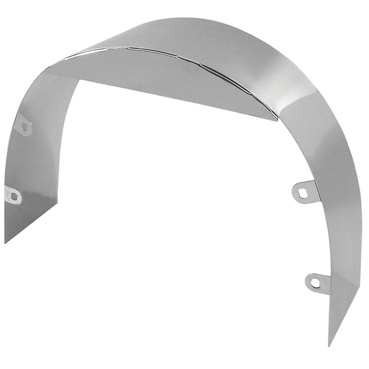 Radiator Fan Shroud Chrome 5" Wide Universal + Mount Hardware 20" Diameter