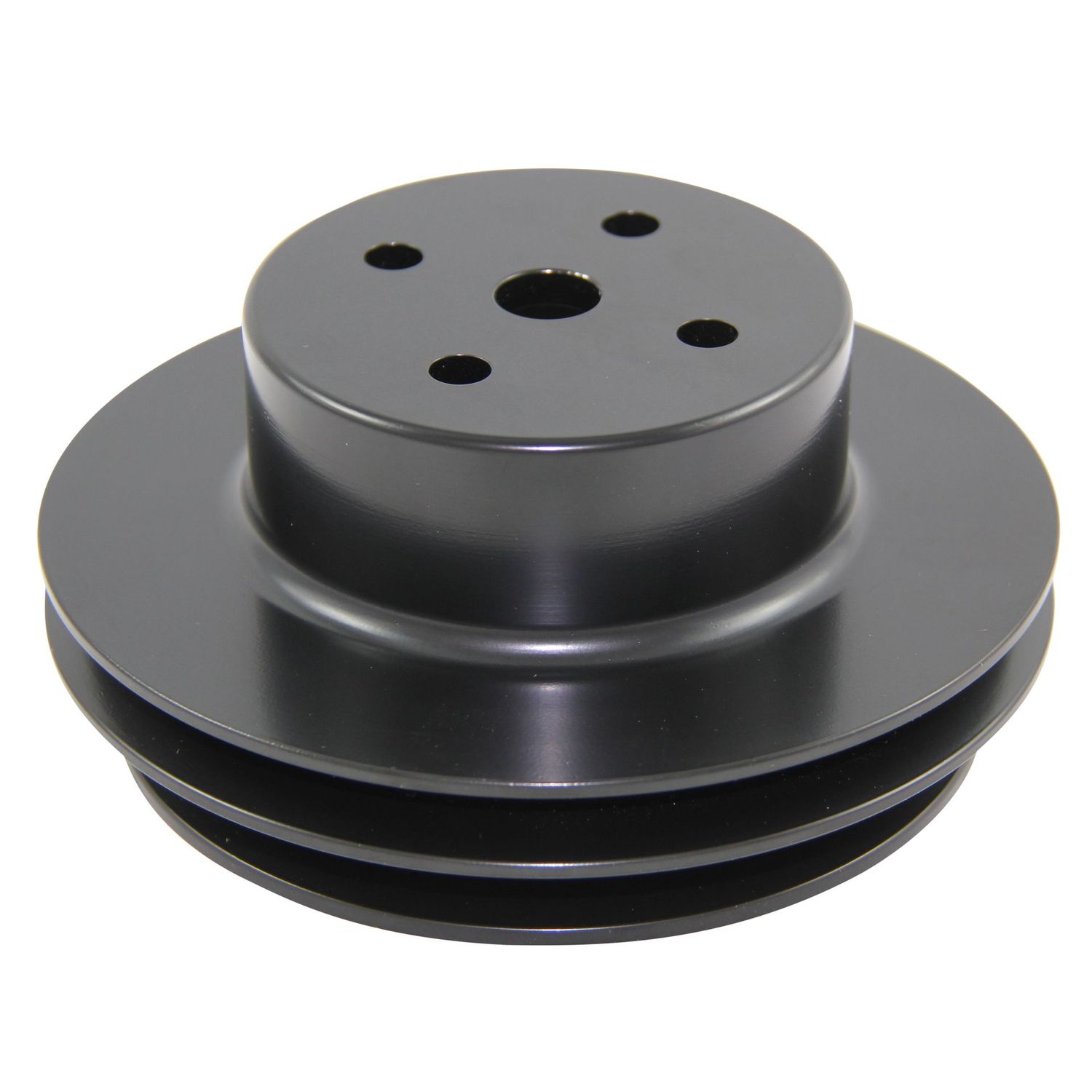 Pulley Water Pump Double Groove Lwp Black Alloy Big Block Chevrolet 396-454