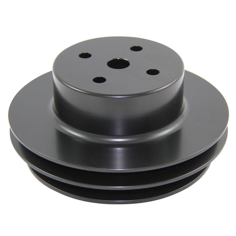 Pulley Water Pump Double Groove Lwp Black Alloy Big Block Chevrolet 396-454