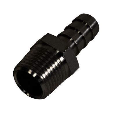 Straight Hose Fitting 3/8 NPT Male Thread x 3/8 Barb Hose Tail End