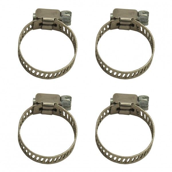 Stainless Steel Worm Gear 5/16 Stainless Steel Worm Gear 5/16" Band 4 Piece Hose Clamp Set