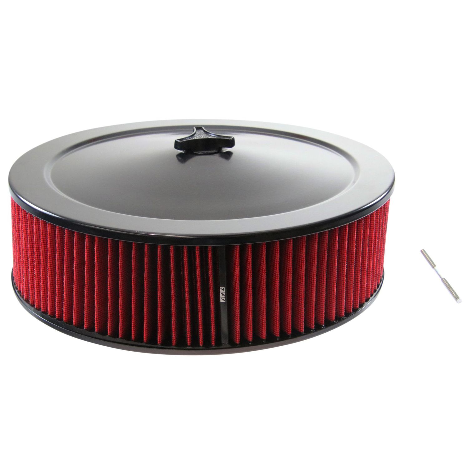 Black Air Filter/Air Cleaner 14 Black Air Filter/Air Cleaner 14" x 4" Holley or Holden Quadrajet Base Red Element