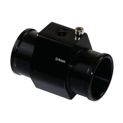 Radiator Hose Water Temperature Sensor Adaptor - 34mm Black Finish Radiator Hose Water Temperature Sensor Adaptor - 34mm Black Finish