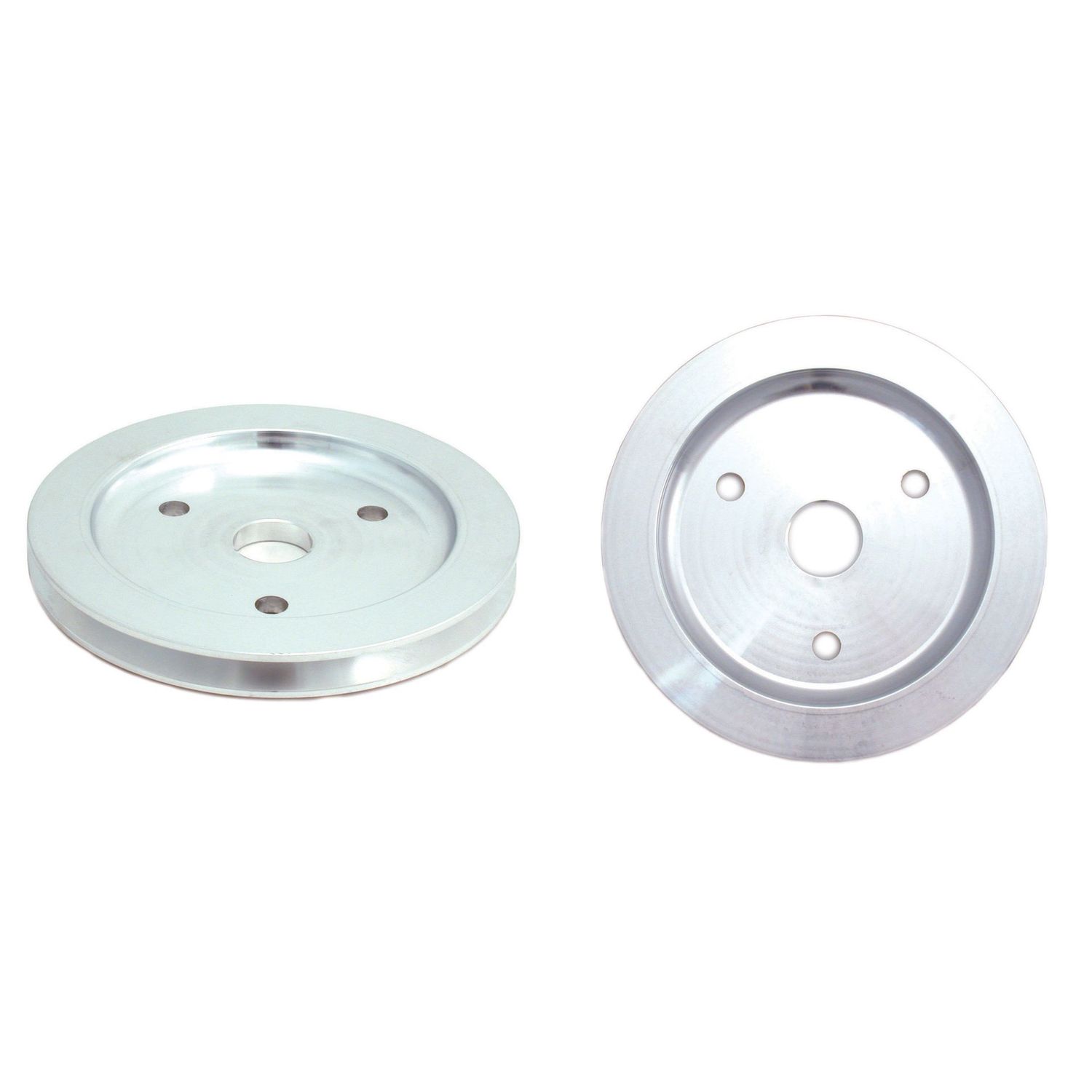 Pulley Crankshaft Single Groove Swp Polished Alloy Small Block Chevrolet 265-400