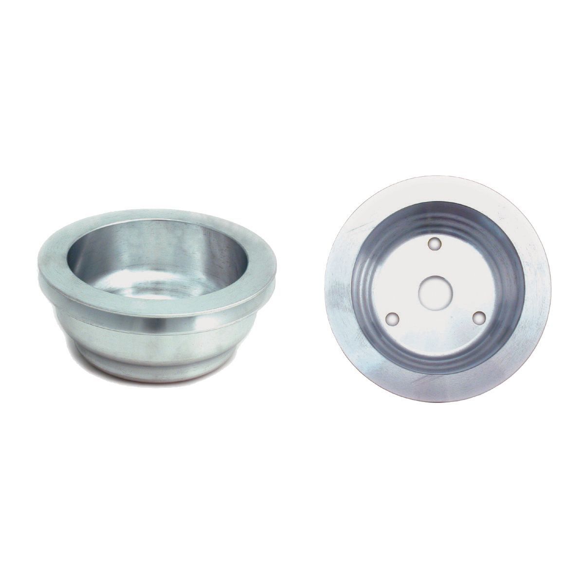 Pulley Crankshaft Single Groove Lwp Polished Alloy Small Block Chevrolet 265-400