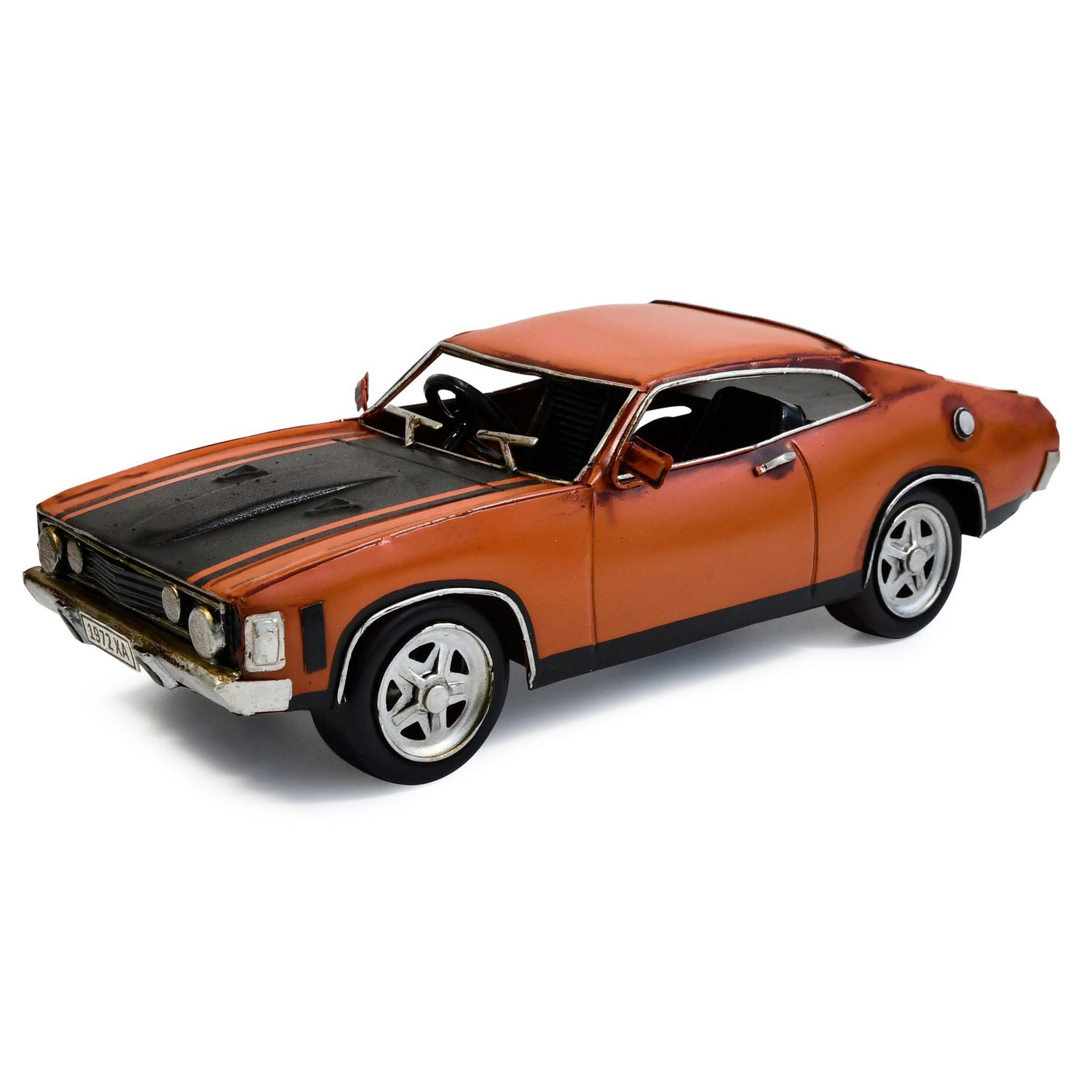 Automobelia Metal Collectable 1972 Ford Falcon XA GT Coupe - Orange and Black Automobelia Metal Collectable 1972 Ford Falcon XA GT Coupe - Orange and Black