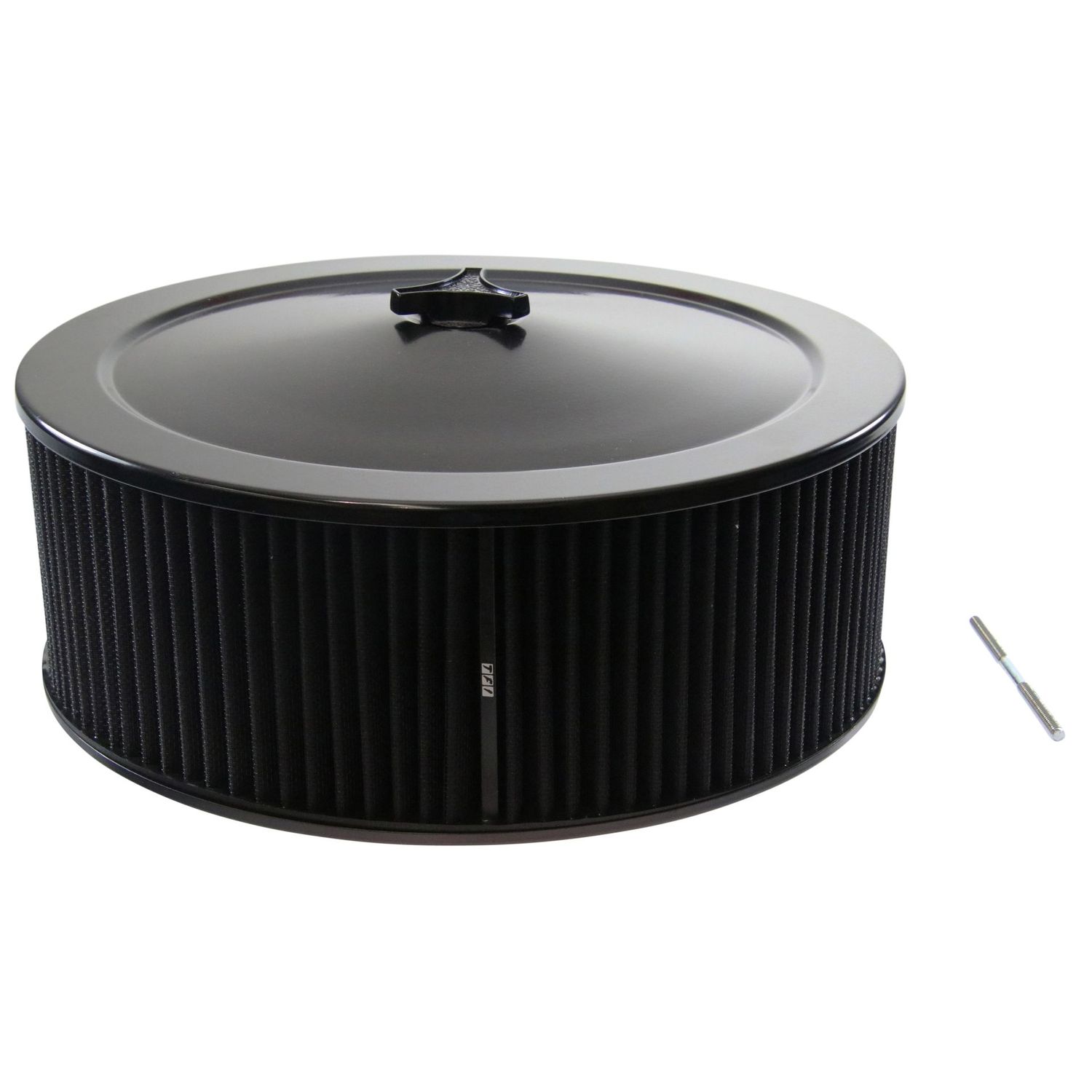Black Air Filter/Air Cleaner 14 Black Air Filter/Air Cleaner 14" x 5" Holley Rochester Recessed Base Washable Element