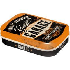 MintBox: Harley Davidson Genuine Garage Size:4 x 6 x 1.6cm sugar free mints 34gm