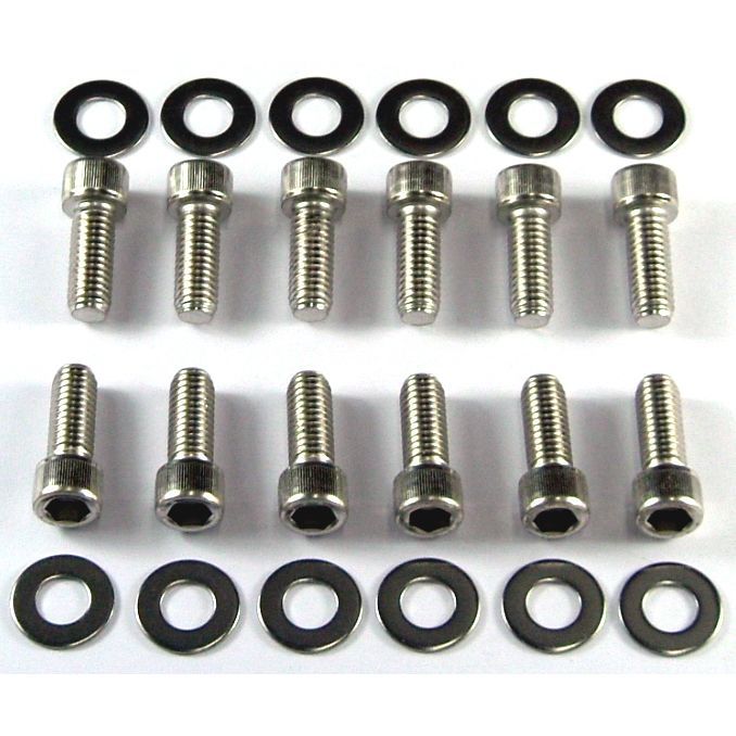 Bolt Kit Intake Chevrolet Small Block 283-400 Chrome Socket Head