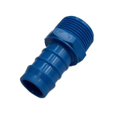 Nylon Plastic Male Tail Fitting 3/4" (19.1mm) Hose Tube End to 3/4" (26.4mm) Male BSP Thread
