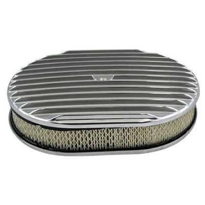Oval Full Finned Air Filter/Air Cleaner 12 Oval Full Finned Air Filter/Air Cleaner 12" x 2" Holley Edelbrock Quadrajet Carter